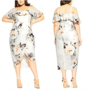 New! City Chic English Garden Maxi Dress, women plus size 14 - Picture 1 of 17