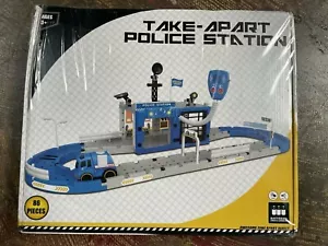 Take Apart Polizeistation Spielzeug Tg723 - Konstruktionsspielzeug mit Auto von Think Gizmos - Bild 1 von 3
