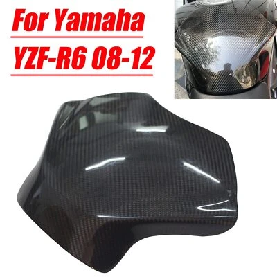 Protector de cubierta de tanque de combustible de fibra de carbono apto para Yamaha YZF R6 2008-2014 Foto 1 de 4