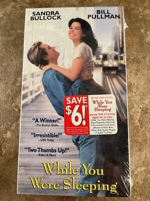 While You Were Sleeping (VHS, 1995) New Sealed  Sandra Bullock Bill Pullman - Image 1 of 3