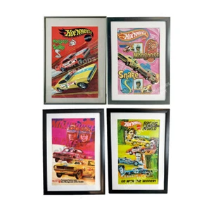 Hot Wheels Mongoose & Snake Poster Lot Redlines 11”x 17” Vintage Reproduction - Picture 1 of 11