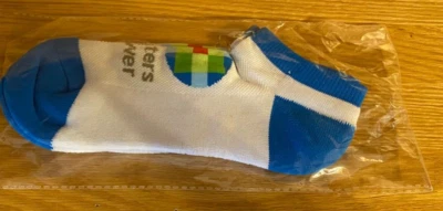 Nuevos calcetines tobilleros 1 par 9 pulgadas de largo calcomanía azul calcetines suaves acogedores cómodos Foto 1 de 4