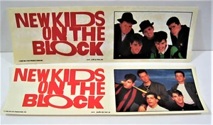 Vintage 1989-90 NKOTB - New Kids on the Block Pair Of Bumper Stickers Old Stock - Picture 1 of 3