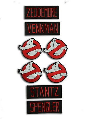 Ghostbusters costume accurate name and logo patch set Aufnäher Patch Abzeichen