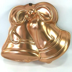"Campanas de metal en tono cobre para boda Christimas molde para pastel sartén 10"" x 12" - Imagen 1 de 5