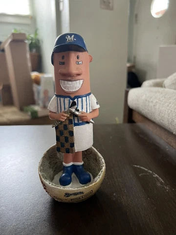 2013 Hot Dog Stitch N Pitch Milwaukee Brewers Racing Sausage Bobblehead NO BOX Cover