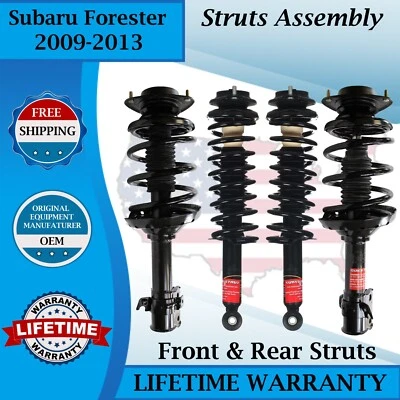 Monroe OEM Fronts & Rear Struts For 2009-2013 Subaru Forester Lifetime Warranty - Image 1 of 4