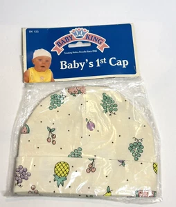 Baby Kings 1st Cap Fruit Print Infant Hat 1997 New - Picture 1 of 3