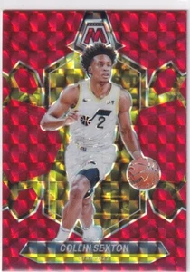 Panini 2023-24 Mosaic NBA Basketball No. 62 Collin Sexton Red Mosaic Prizm - Bild 1 von 2