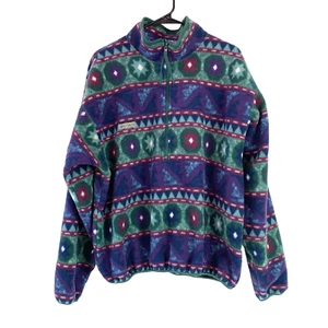 Chaqueta pulóver vintage Columbia colorida Fair Isle polar para hombre grande EE. UU. - Imagen 1 de 8