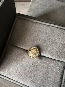 David Yurman Petrvs Scarab Signet Ring 18k - Picture 1 of 6