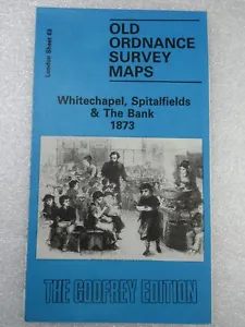 WHITECHAPEL SPITALFIELDS & BANK 1873 - Old Ordnance Survey Maps Godfrey Edition - Picture 1 of 1