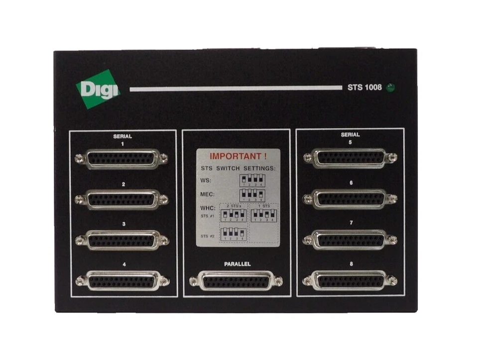 Digi (1P)50001008-01 D SCSI Terminal Server STS 1008 New Surplus - Image 1 of 4