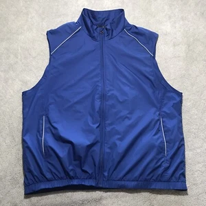 Brooks Brothers Golfweste Herren 2XL Full Zip Windbreaker Royalblau XXL - Bild 1 von 18