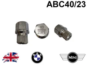 BMW Mini Security Master Locking Wheel Nut Key Bolt ABC40 C 40 23 Spline - Picture 1 of 1