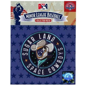 Sugar Land Space Cowboys Patch Houston Baseball Team Embroidered Iron On - Picture 1 of 3