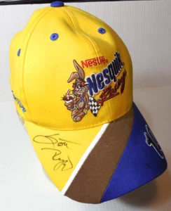 Vintage NASCAR Scott Riggs Signed #10 NesQuik Racing Hat Cap Bulldawg Snap back - Picture 1 of 13