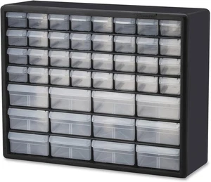 Akro-Mils 44 cajones gabinete de almacenamiento 20"x6"x16" organizador de plástico para garaje - Imagen 1 de 12