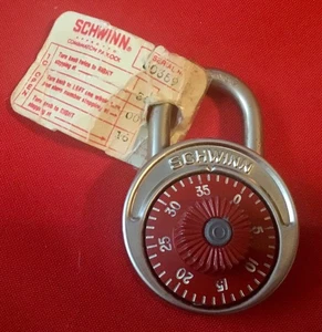 Vtg Schwinn Combination PadLock Vintage w/ Combination Rare Find Made in USA! - Picture 1 of 5