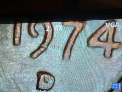 1974d Dd Penny Mint Mark Error - Image 1 of 3