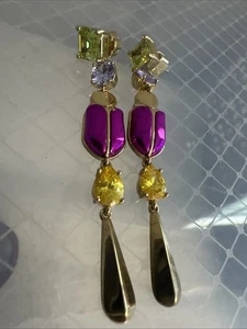 Authentische Kate Spade NY Rosa & Gold Love Bug Ohrringe - Bild 1 von 8