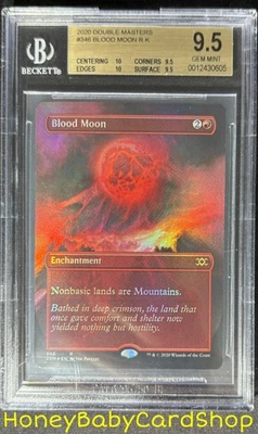 MTG Double Masters 2020 Blood Moon BGS 9.5Q++ (TRUE QUAD++) GEM MINT Pop. 1 of 1 - Image 1 of 4