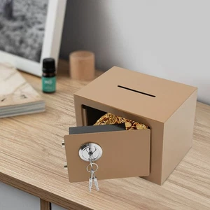 Sicherheit Für Haus Und Büro Kleine Tresorbox Mit Einwurfschlitz Geldtresor - Bild 1 von 23
