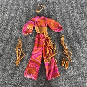 De colección 1971 Acción en Vivo Barbie Mattel Original Conjunto Diadema Flecos #1152 Hippie - Imagen 1 de 13