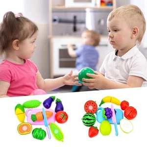 8 Stück Küche Spielzeug Obst Gemüse Lebensmittel Schneiden Set für 3 4 5 6 Jahre alte Kinder - Bild 1 von 15