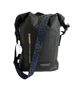 VERSACE PARFUMES Rider Black Backpack Shoulder Bag Travel Gym Work Commute - Image 1 of 4