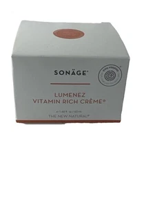 New SONAGE Lumenez Vitamin Rich Creme Full Size 1.69 oz New With Box Free Shipp. - Picture 1 of 5