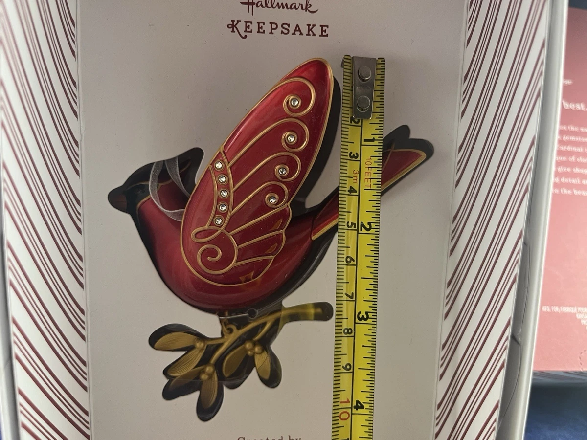 Hallmark Weihnachtskarte Für Paare - Mit Kardinals-Motiv & Glitzer | 12,7x18,3cm Mit Umschlag | Nachhaltiges Papier