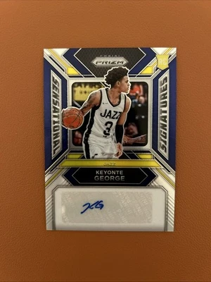 2023-24 Prizm Keyonte George RC Rookie Sensational Signatures Auto Blue /49 - Image 1 of 2