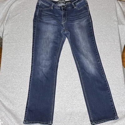 Pantalones de mezclilla para mujer Buffalo David Bitton talla 10/30 rectos lavado oscuro Foto 1 de 4