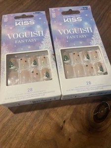 Kiss Voguish Fantasy 28 Medium Nails - 94066 Holiday - Bild 1 von 4