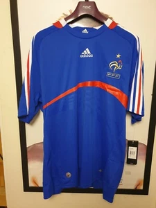 Camiseta Adidas Francia Manga Corta 2007 - 2008 Casa - Grande - Nueva con Etiquetas - Imagen 1 de 4