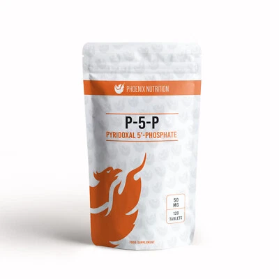 P-5-P Tablets - 50mg Pyridoxal 5' Phosphate, Coenzyme form of Vitamin B6 P5P - Image 1 of 4