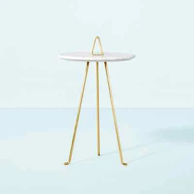 Mesa de acento superior de mármol latón/blanco - hogar y mano con magnolia ¡Envío gratuito! Foto 1 de 4