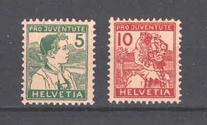 Switzerland ~ 1915 Pro Juventute  Sc# B2-B3  **/NH  (B056) - Picture 1 of 2