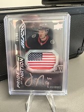 2022-23 UD SPX Black Pride of A Nation Autograph Auto Patch Josh Norris 01/99