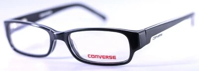 CONVERSE AT THE WHEEL Black Rectangular Kids Boys Eyeglasses 47-15-125 + CASE - Image 1 of 4