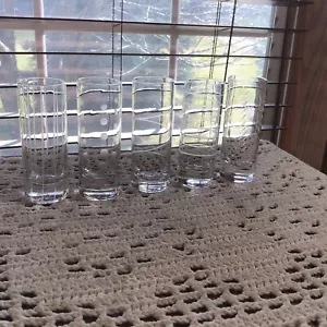 5 Mikasa crystal Cheers liquor cordial shot glasses 3 Oz - Picture 1 of 5