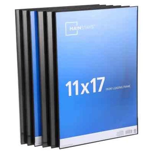 Mainstays 11"x 17" Black Format Wall Picture Frame Set of 6 - Picture 1 of 5