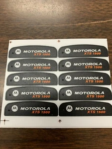 10 - NEW *OEM* MOTOROLA XTS1500 XTS 1500 FRONT NAME PLATE HOUSING LABEL STICKER - Picture 1 of 3