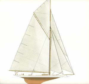 Americas Cup RESOLUTE 1920 Gaff-Rigged Sloop Melbourne Smith Lithographie Druck - Bild 1 von 1