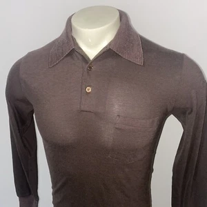 Vtg 50s 60s Van Heusen Shirt Mens Wimbledon Polo Rockabilly MCM Mod Swing Medium - Picture 1 of 9