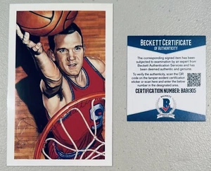 Ed Macauley signed handsigniert Ron Lewis HOF Postkarte Beckett BAS Zertifikat - Bild 1 von 1