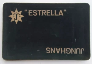 ANTICO E RARISSIMO VASSOIO RIVENDITORE OROLOGI JUNGHANS ESPOSITORE PUBBLICITÀ ESTRELLA - Foto 1 di 6