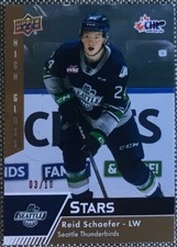 2022-23 Upper Deck CHL HIGH GLOSS SP Reid Schaefer #d /10 Oilers VERY RARE!