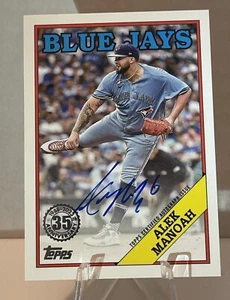 ๐ฅ ALEK MANOAH Toronto Blue Jays 2023 Topps Series 2 Retro 1988 Autograph ๐ฅ - Picture 1 of 4
